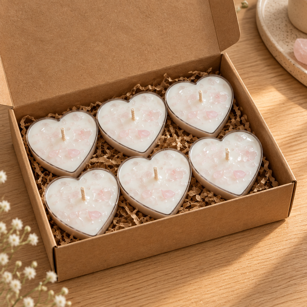 Tealight - Palo Santo - Rose Quartz